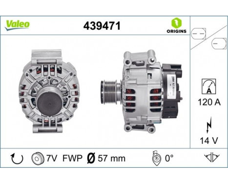 Generator NEW ORIGINAL PART 439471 Valeo