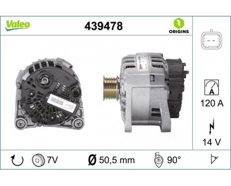 Generator NEW ORIGINAL PART 439478 Valeo