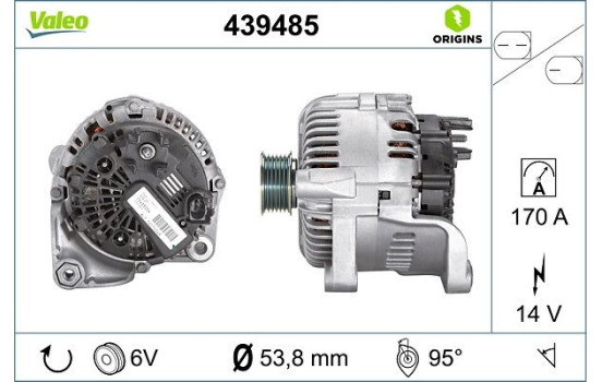 Generator NEW ORIGINAL PART 439485 Valeo, bild 4