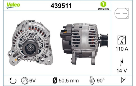 Generator NEW ORIGINAL PART 439511 Valeo