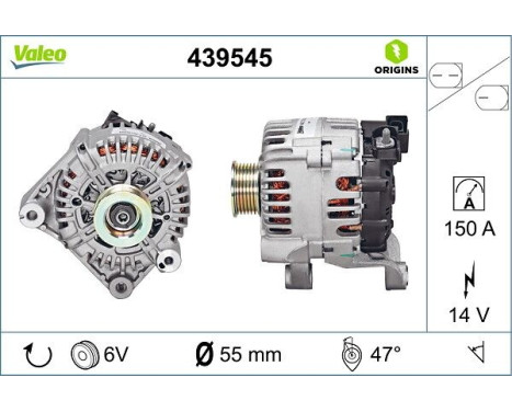 Generator NEW ORIGINAL PART 439545 Valeo, bild 4