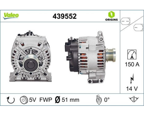 Generator NEW ORIGINAL PART 439552 Valeo, bild 4