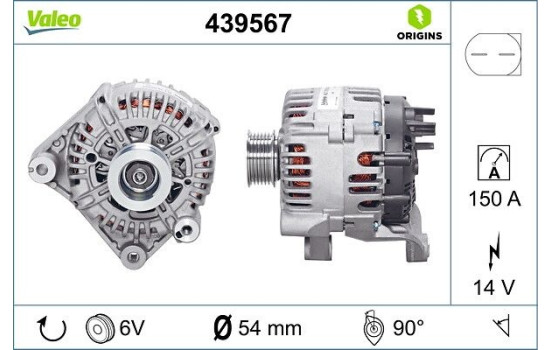 Generator NEW ORIGINAL PART 439567 Valeo, bild 4