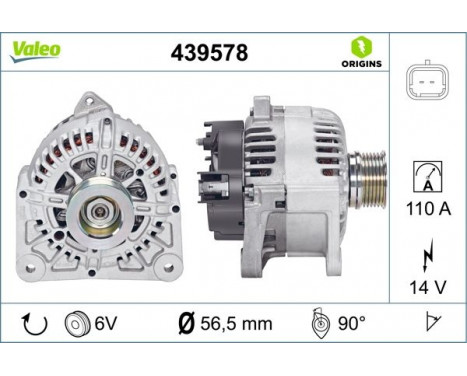 Generator NEW ORIGINAL PART 439578 Valeo