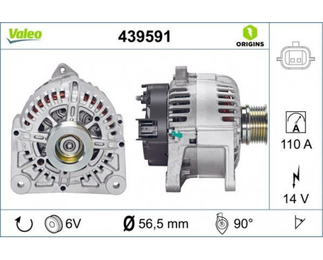 Generator NEW ORIGINAL PART 439591 Valeo, bild 4