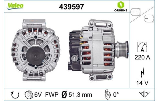 Generator NEW ORIGINAL PART 439597 Valeo, bild 2