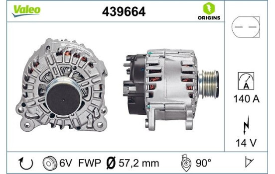 Generator NEW ORIGINAL PART 439664 Valeo, bild 4