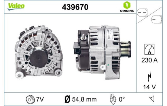 Generator NEW ORIGINAL PART 439670 Valeo