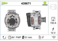 Generator NEW ORIGINAL PART 439671 Valeo