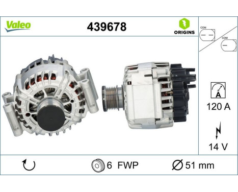 Generator NEW ORIGINAL PART 439678 Valeo, bild 4