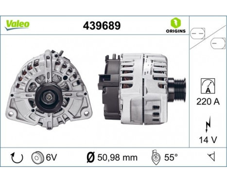 Generator NEW ORIGINAL PART 439689 Valeo, bild 4