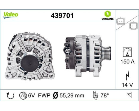 Generator NEW ORIGINAL PART 439701 Valeo, bild 4