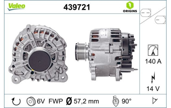 Generator NEW ORIGINAL PART 439721 Valeo, bild 2