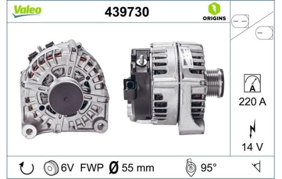Generator NEW ORIGINAL PART 439730 Valeo, bild 4