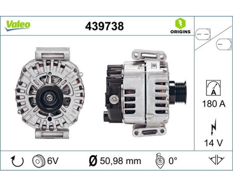 Generator NEW ORIGINAL PART 439738 Valeo, bild 4