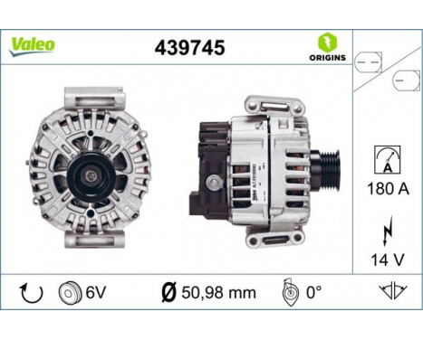 Generator NEW ORIGINAL PART 439745 Valeo, bild 5