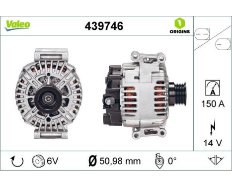 Generator NEW ORIGINAL PART 439746 Valeo, bild 4