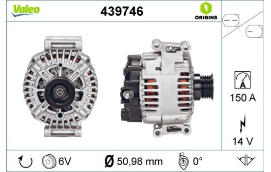 Generator NEW ORIGINAL PART 439746 Valeo