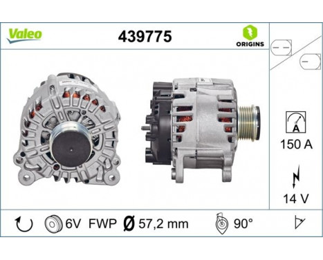 Generator NEW ORIGINAL PART 439775 Valeo, bild 2