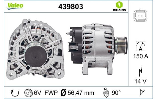 Generator NEW ORIGINAL PART 439803 Valeo, bild 4