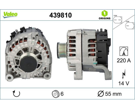 Generator NEW ORIGINAL PART 439810 Valeo, bild 4