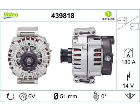 Generator NEW ORIGINAL PART 439818 Valeo, bild 4