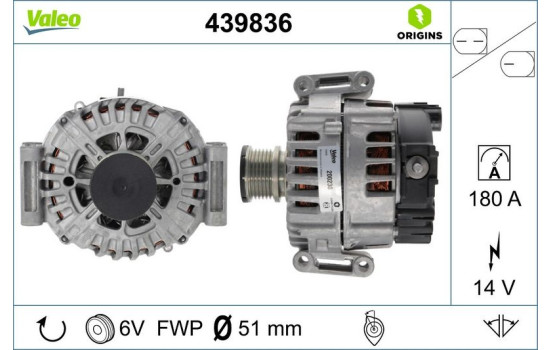 Generator NEW ORIGINAL PART 439836 Valeo, bild 4