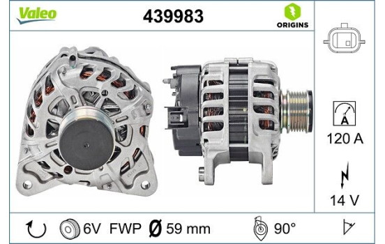 Generator NEW ORIGINAL PART 439983 Valeo, bild 4