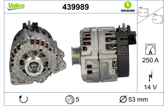 Generator NEW ORIGINAL PART 439989 Valeo, bild 4