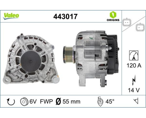 Generator NEW ORIGINAL PART 443017 Valeo