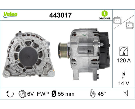 Generator NEW ORIGINAL PART 443017 Valeo, bild 4