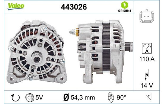 Generator NEW ORIGINAL PART 443026 Valeo, bild 4