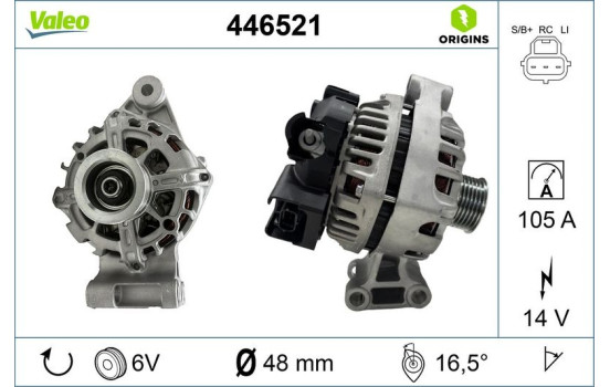 Generator NEW ORIGINAL PART 446521 Valeo