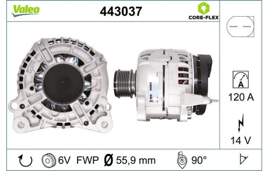 Generator NEW PART 443037 Valeo, bild 4
