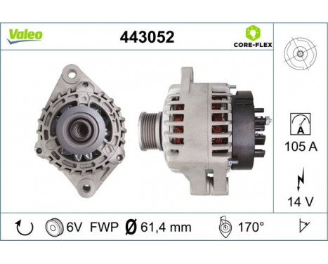 Generator NEW PART 443052 Valeo