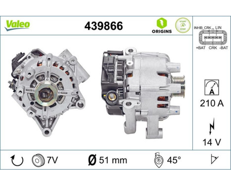 Generator NEW STOP&START ORIGINAL PART 439866 Valeo, bild 4