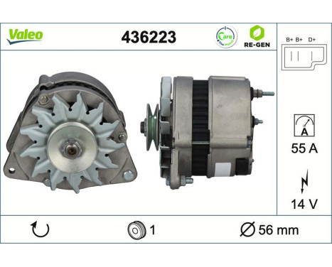 Generator REMANUFACTURED PREMIUM 436223 Valeo, bild 2