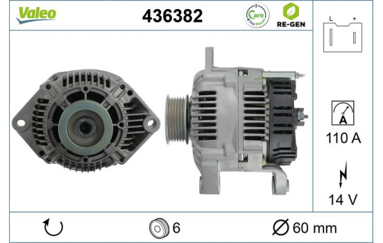 Generator REMANUFACTURED PREMIUM 436382 Valeo, bild 5