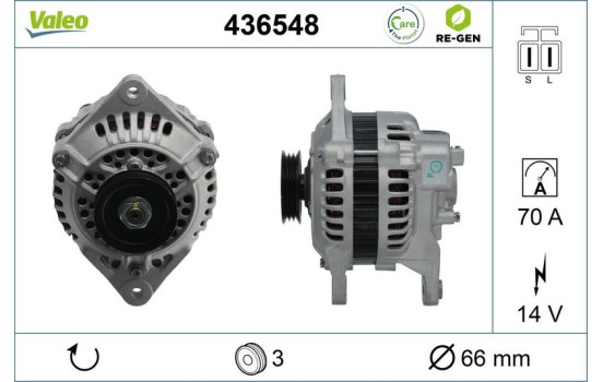 Generator REMANUFACTURED PREMIUM 436548 Valeo, bild 2