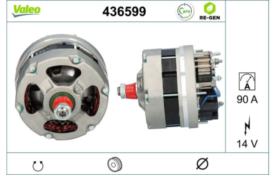 Generator REMANUFACTURED PREMIUM 436599 Valeo, bild 3