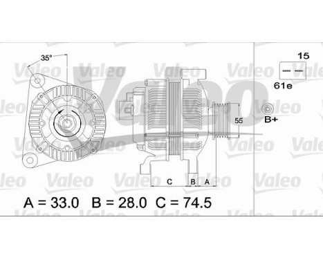 Generator REMANUFACTURED PREMIUM 437116 Valeo, bild 3