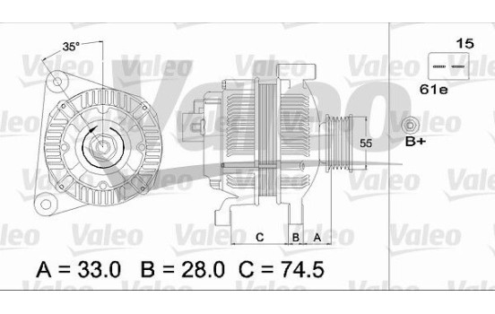 Generator REMANUFACTURED PREMIUM 437116 Valeo, bild 3