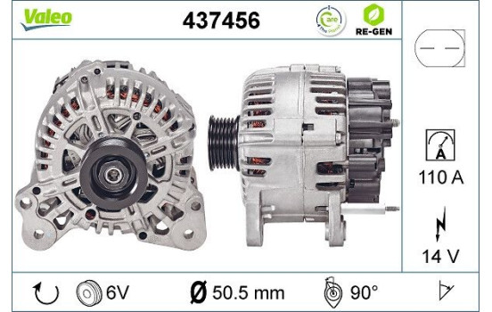 Generator REMANUFACTURED PREMIUM 437456 Valeo, bild 3