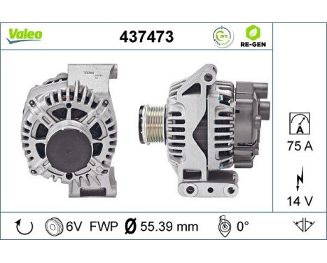 Generator REMANUFACTURED PREMIUM 437473 Valeo, bild 5