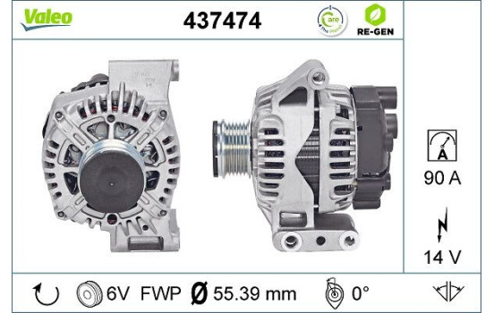 Generator REMANUFACTURED PREMIUM 437474 Valeo