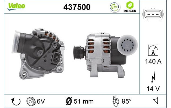 Generator REMANUFACTURED PREMIUM 437500 Valeo, bild 2