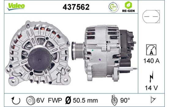 Generator REMANUFACTURED PREMIUM 437562 Valeo, bild 2