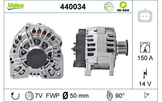 Generator REMANUFACTURED PREMIUM 440034 Valeo