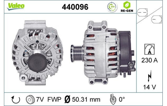 Generator REMANUFACTURED PREMIUM 440096 Valeo, bild 2