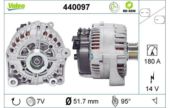 Generator REMANUFACTURED PREMIUM 440097 Valeo, bild 2